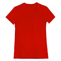 T-shirt DONNA personalizzabile Rosso
